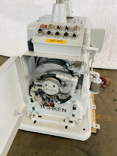 18 TON X 2" TISHKEN CO-6-HWA 2 POST CUT OFF PRESS. STOCK # 0203920