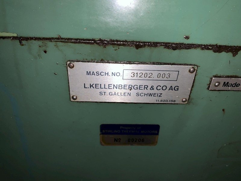 Kellenberger Model UR175.1000 Universal Cylindrical Grinder, S/N 31202.003