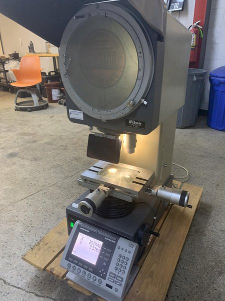 12" NIKON #V12 Bench Top Vertical Beam Profile Projector / Optical Comparator, s/n 236038