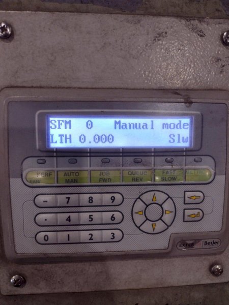 16" x 16" HYD-MECH MODEL #M-16A AUTOMATIC HORIZONTAL BANDSAW WITH POWER MITRE SWIVEL: STOCK #23419