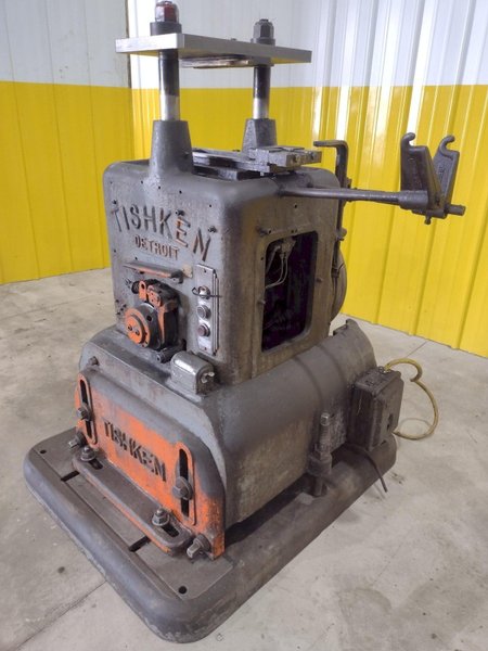 12 TON TISHKEN 2 POST MECHANICAL CUTOFF PRESS: STOCK #20520