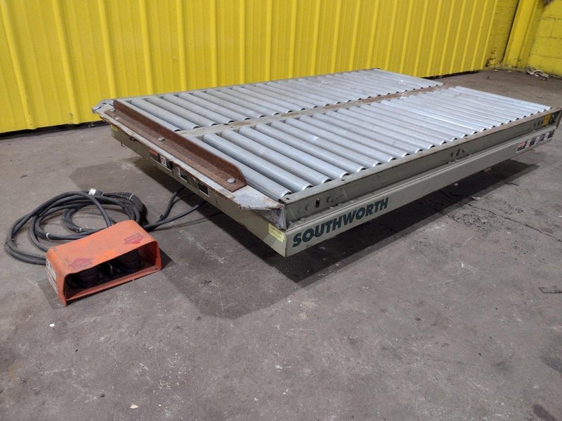 4000 LBS SOUTHWORTH MODEL #LS4-48W HYRAULIC SCISSOR LIFT TABLE 110V: STOCK #20937