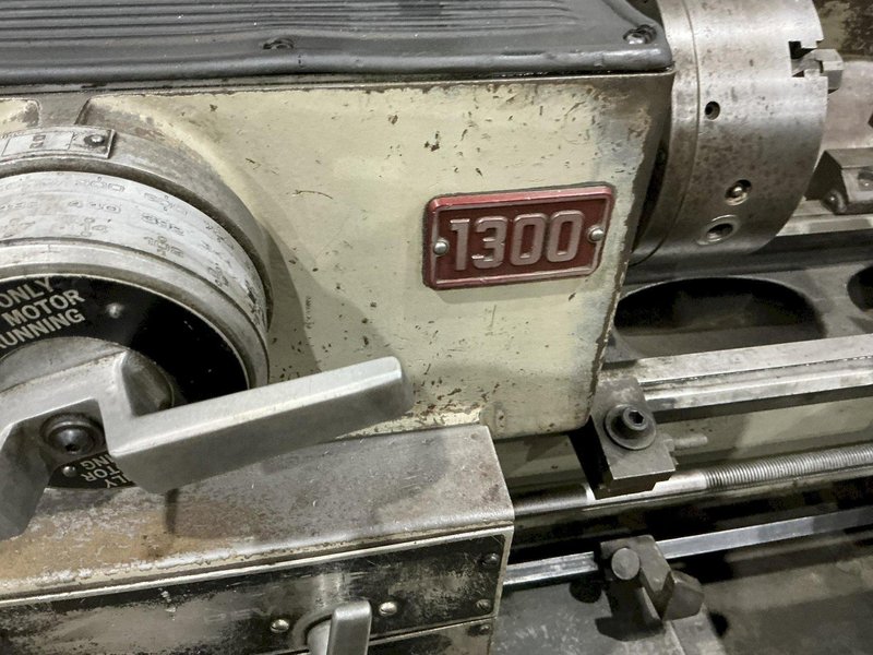 13" CLAUSING MODEL #1300 ENGINE LATHE, 1.75" HOLE : YOBRO #25355
