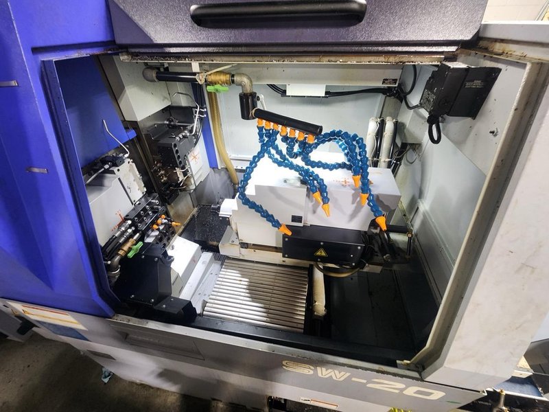 Star SW-20 CNC Swiss Lathe, 2021 – 20 mm Bar Capacity, 10-Axis Sliding Headstock | Fanuc 32i-B Control