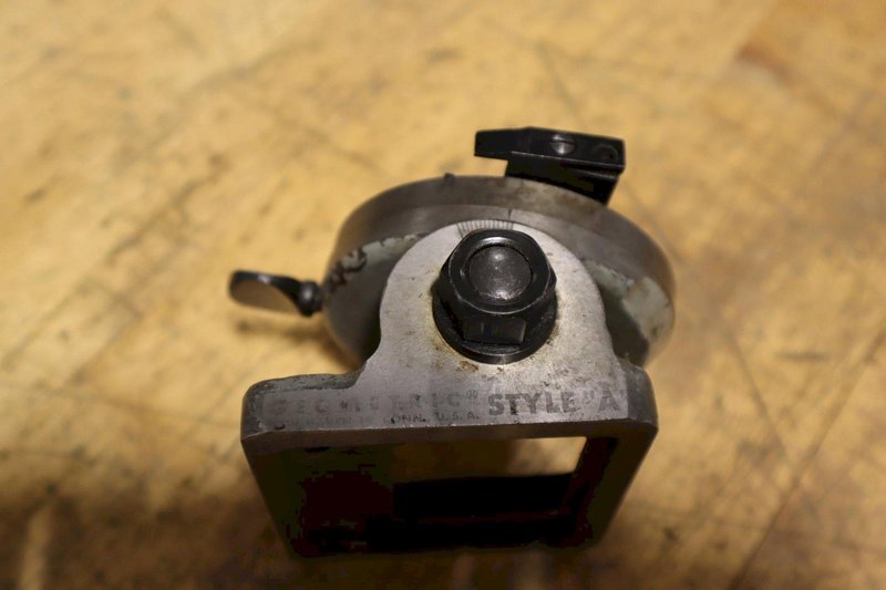 Inspection Fixtures (3pcs), (1) Mueller Model 77M Shallow Bore Gage .5" - 3.5", (1) Travel Indicator Stand, (1) Geometric Style A, Tilting 3" Rotary Table- Auction Item