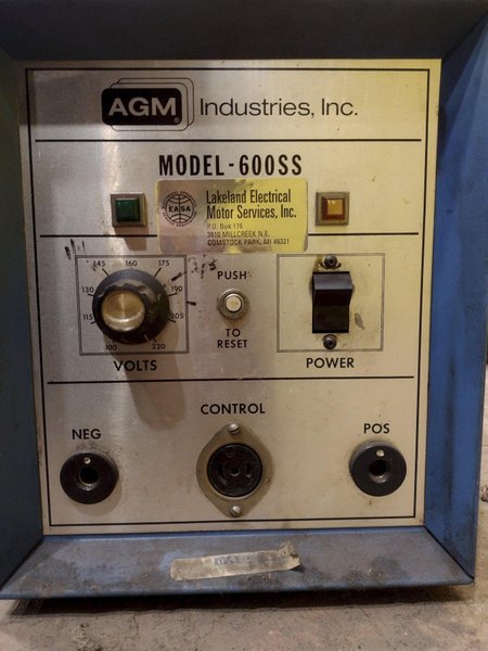 AGM #600SS STUD WELDER POWER SOURCE, SINGLE PHASE: STOCK #20182
