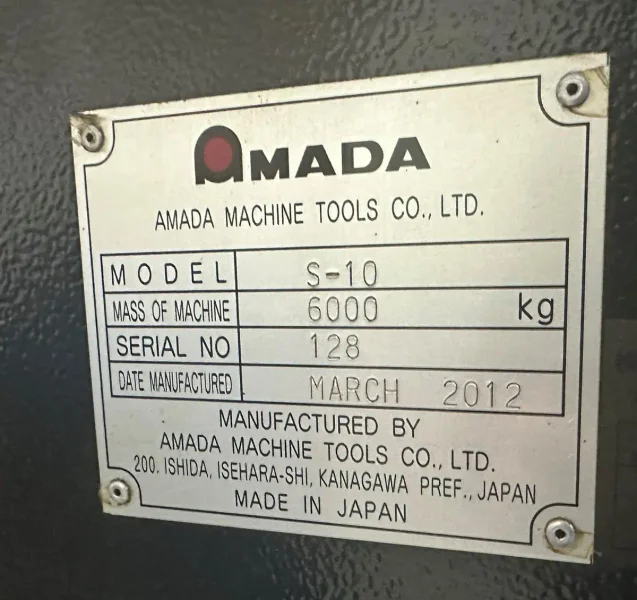 2012 AMADA S10 | Lathes, CNC (3-Axis or More)