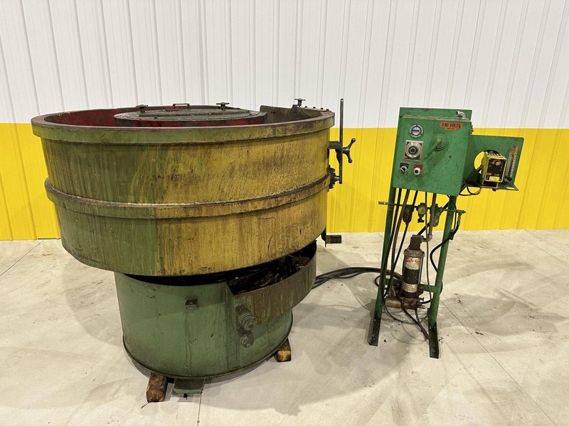 12 FT HAMMOND ROTO-FINISH MODEL #ST-12 ROTARY BOWL VIBRATORY PARTS DEBURRING FINISHER: STOCK #20064