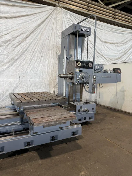 4" DAEWOO MODEL #D11ORT TABLE TYPE HORIZONTAL BORING MILL, #50 TAPER: YOBRO #25782