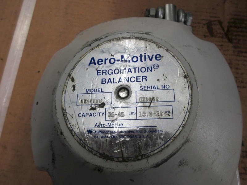 Aero-Motive Ergonomic Balancer, Model EB45000, Capacity 35-45 Lbs- Auction Item