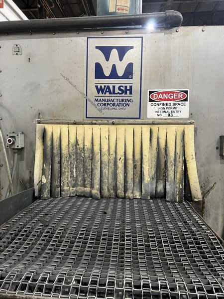 3 STAGE X 36&quot; X 18&quot; WALSH MODEL #AOE286 STEEL MESH-BELT PASS-THROUGH STAINLESS WASHER: STOCK #20166