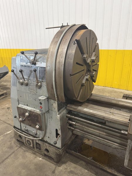 32"/46" X 144" MEUSER GAP BED ENGINE LATHE 3-1/8" HOLE: YOBRO #25908