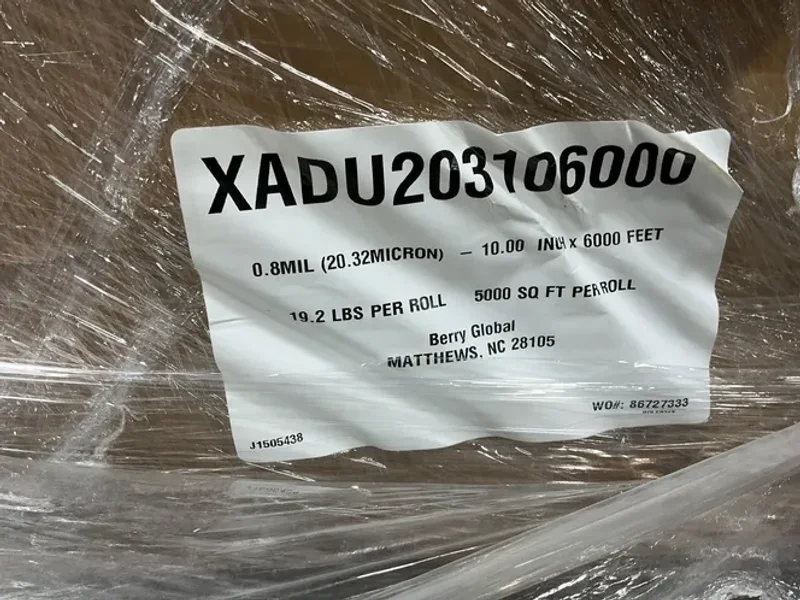 BERRY GLOBAL 10” X 6000’ PACKING FILM  -  XADU203106000