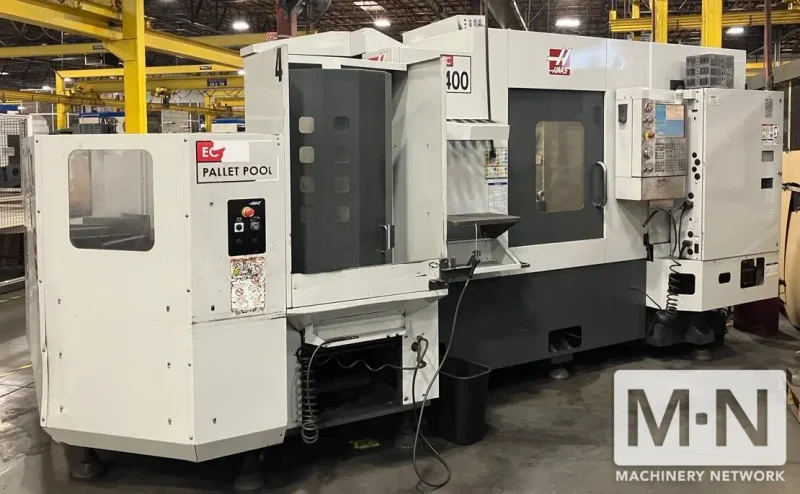 HAAS EC-400PP 4-Axis CNC Horizontal Machining Center, 2012