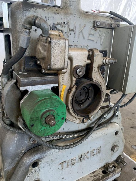 12 TON TISHKEN CUT OFF PRESS. STOCK  # 0257624