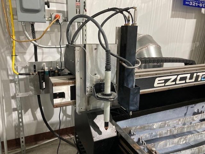 5′ x 10′ EZ Cut 8000-HT-PM105 Plasma Cutter, 2017 – Hypertherm Powermax 105, 105 Amps