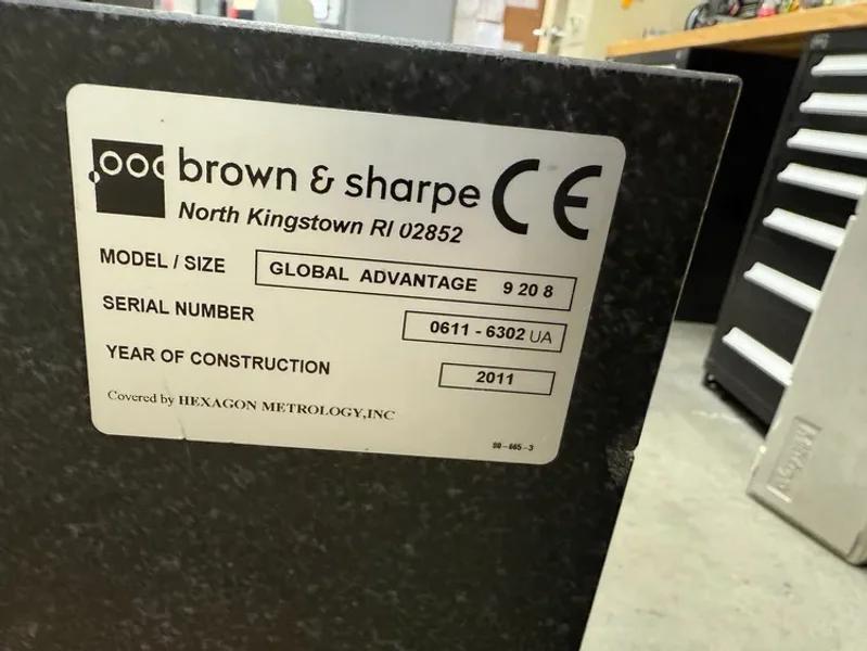 2011 BROWN AND SHARPE Global Advantage 9.20.8 | Coordinate Measuring Machines