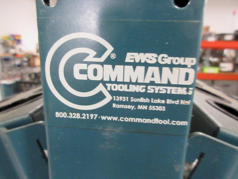 Command Heavy-Duty 95 Pocket CAT50 Tool Rack W/ Erickson CAT50 Hydraulic Tool Holders (55) Mostly Metric- Auction Item