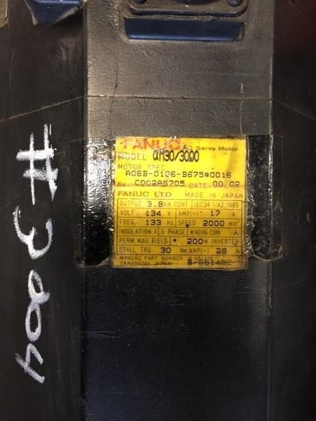 FANUC AC SERVO MOTOR STOCK #3004