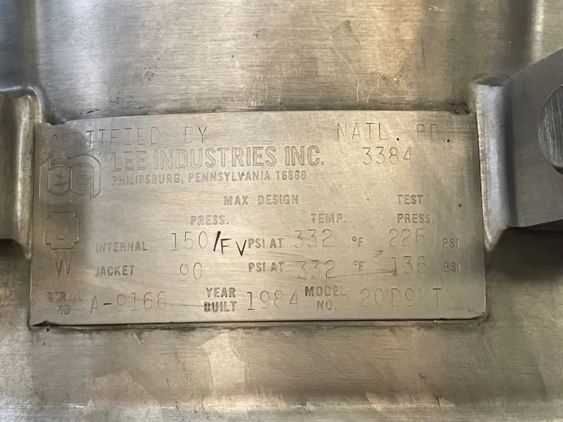 LEE 20 GALLONS DOUBLE MOTION REACTOR
