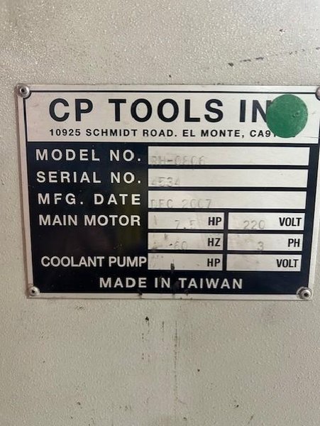 8' X 1/4" BIRMINGHAM MODEL #RH-0806 HYRAULIC DOUBLE PINCH PLATE ROLL 2007: YOBRO 25022