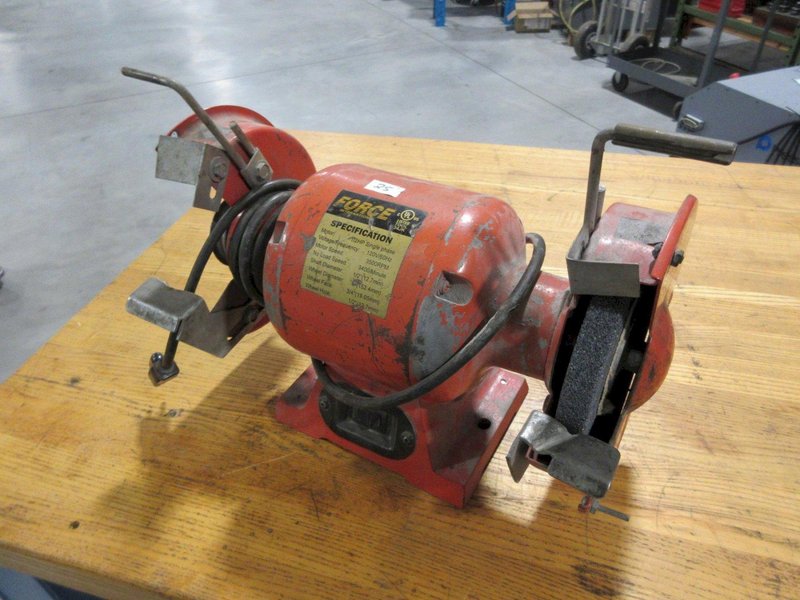 Force International Double End 6&quot; Bench Grinder, 1/2&quot; Diameter Shaft- Auction Item