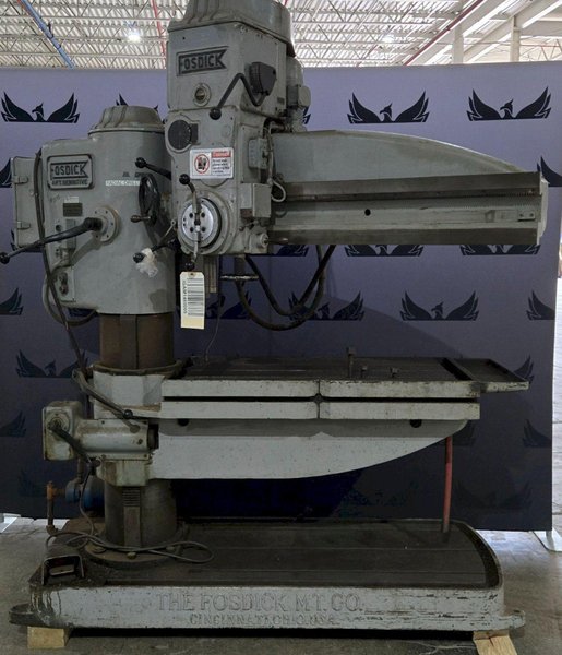 FOSDICK SENSITIVE 4FT RADIAL ARM DRILL 3HP 225V  USED