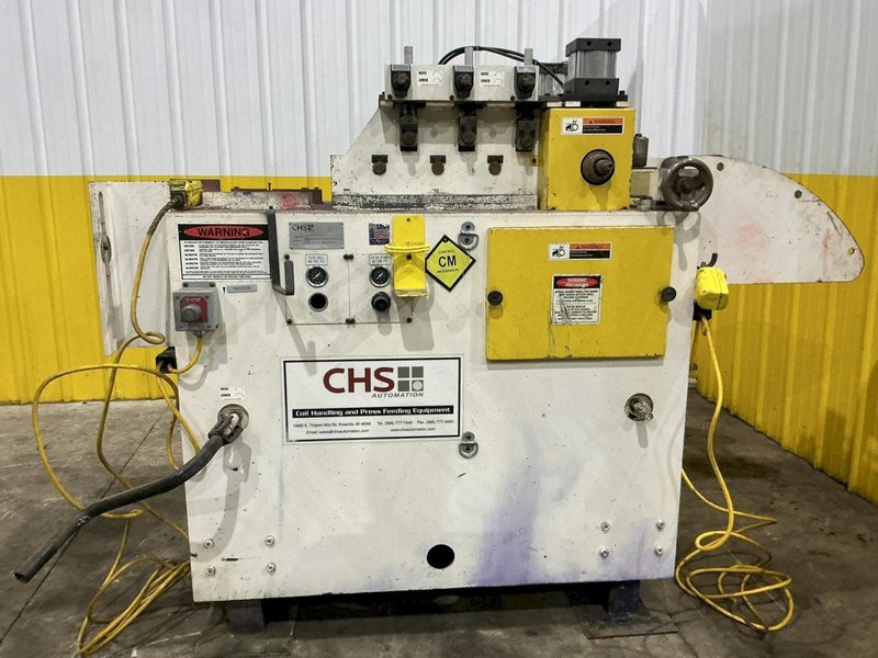 12" WIDE x .156" CHS MODEL #PTS-300-7-12 7 ROLL COIL STRAIGHTENER - PULL THROUGH: YOBRO #24164