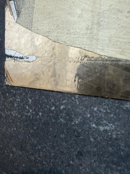 72" X 48" X 12" GRANITE SURFACE PLATE W/ STAND. STOCK # 0542826
