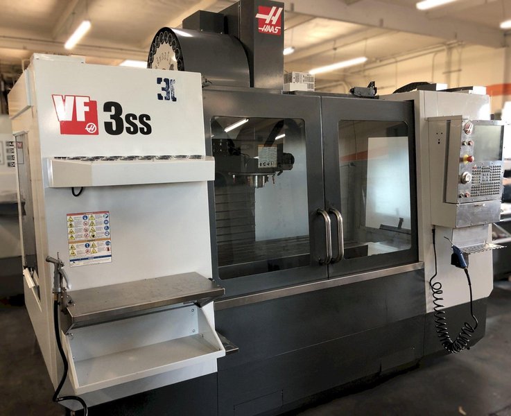 Haas VF-3SS VMC 2014 Haas TR160 5th Axis Rotary Table Coolant Tank, Chip Auger, 5th Axis Rotary Table