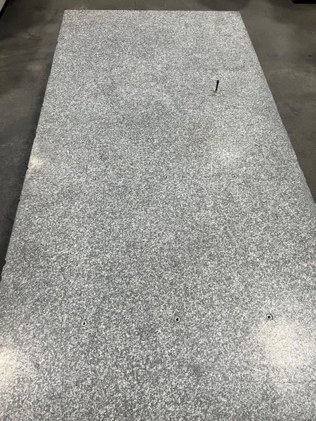 USED 8&#039; X 4&#039; X 14&quot; GRANITE SURFACE PLATE WITH DRILLED AND TAPPED HOLES, Stock# 11149