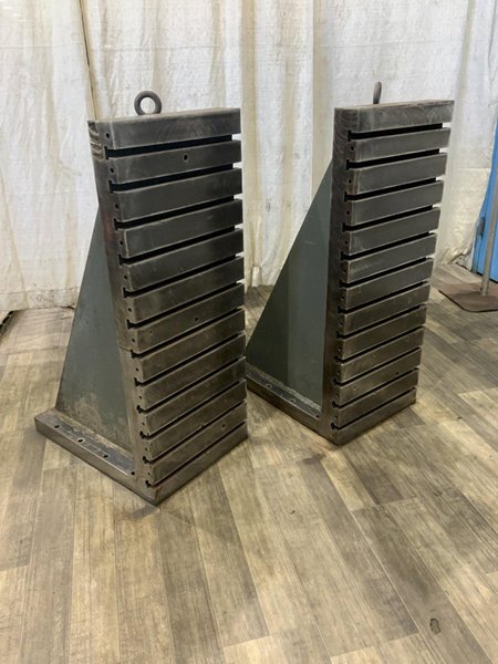 (2) 43-3/4" X 17-5/8" X 26-1/4" T SLOTTED ANGLE PLATES: STOCK #81167