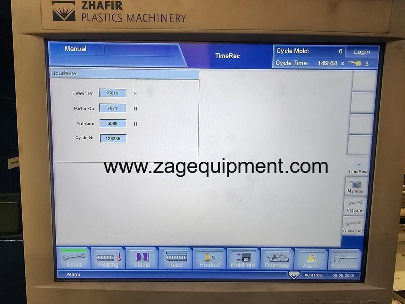 Haitian Used ZEIII 4500/3350 Electric Injection Molding Machine, 506 Ton, Yr. 2021, 59.68 oz.