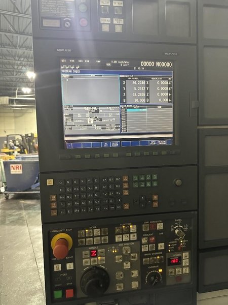 Mori Seiki NH5000/40 DCG CNC Horizontal Machining Center with Pallet Changer, High Pressure Thru-Spindle Coolant, 60 Station Tool Changer,  14,000 RPM Spindle