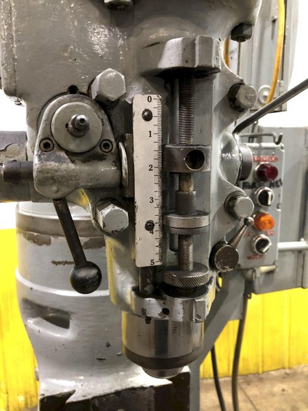1 HP BRIDGEPORT VERTICAL KNEE RAM TYPE MILLING MACHINE MILL: STOCK 17276