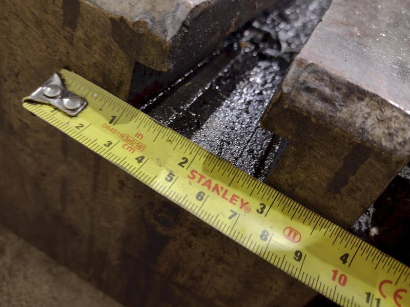 120&quot; X 48&quot; X 6&quot; T-SLOTTED PRESS BOLSTER PLATE: STOCK #22522
