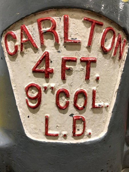 4&#039; X 9&quot; CARLTON RADIAL DRILL: STOCK #16870