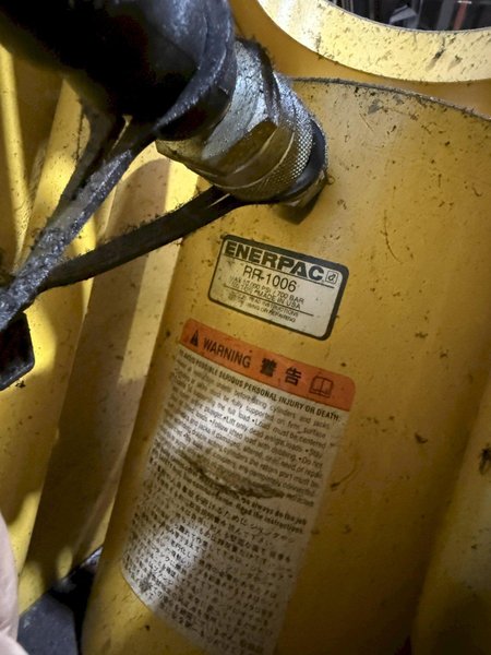 100 TON ENERPAC MODEL #GPEM3420Y H-FRAME HYDRAULIC PRESS: YOBRO #25886