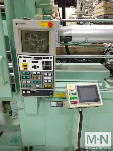 198 TON 8.7 OZ SUMITOMO MODEL SE180S INJECTION MOLDING MACHINE MFG 2001/2000  (6) AVAILABLE
