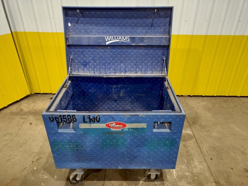 61&quot; X 31&quot; x 39&quot; BLUE STEEL PORTABLE JOB BOX: STOCK 20055