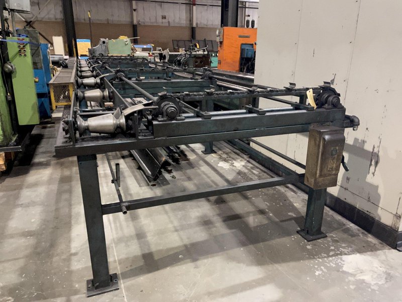 50,000 LBS x 38&#039; VAUGHN DOUBLE PULL/ SINGLE CHAIN DRAW BENCH: STOCK #13578
