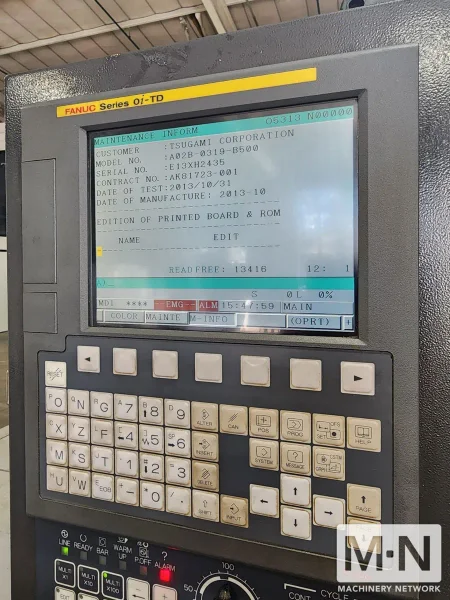 Tsugami BO205-II CNC Swiss Lathe, 2013