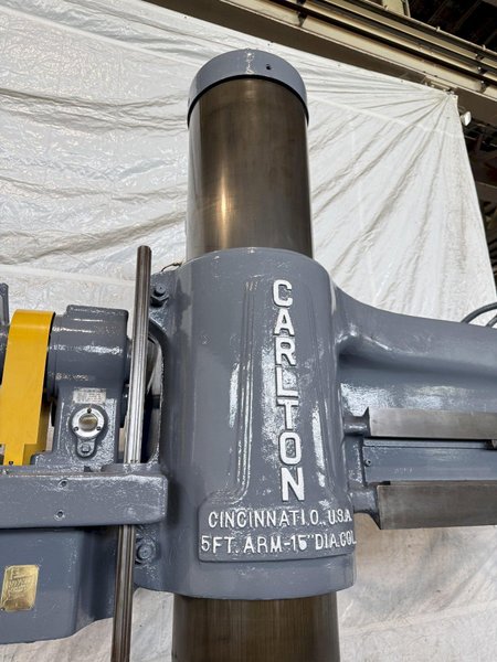 5' X 15" CARLTON MODEL 3A RADIAL ARM DRILL. STOCK # 0434026
