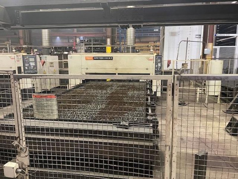 (3) 4000 Watt Mazak Super Turbo-X612 CO2 Lasers, 2006 – 6.5′ x 13′ Tables, Material Handling System