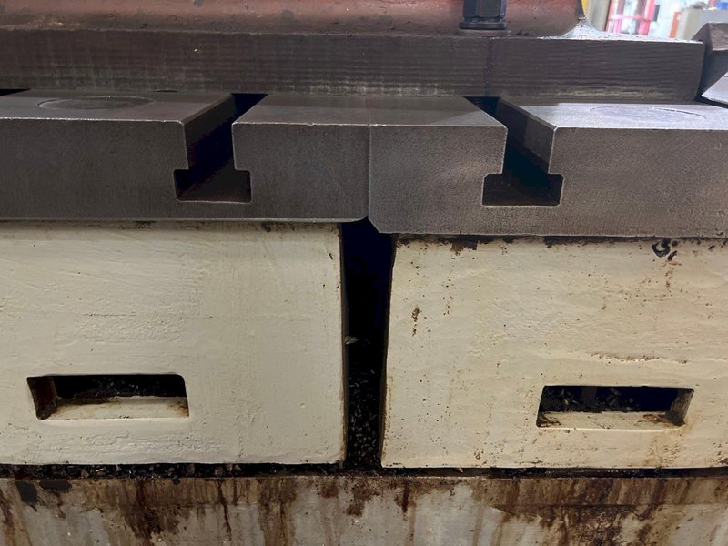 T-Slotted Floor Plates (2); Each Plate 69&quot; wide x 118&quot; long x 14&quot; thick