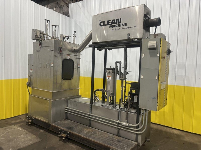 2017 SYSTEM TECHNOLOGIES ROTARY TABLE HIGH-PRESSURE STAINLESS STEEL PARTS WASHER: STOCK #14485