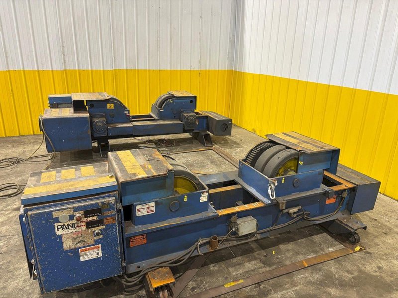34 TON (68,000 LBS) PANDJIRIS MODEL #PR100 GEAR DRIVEN POWERED TANK TURNING ROLLS: YOBRO #24351