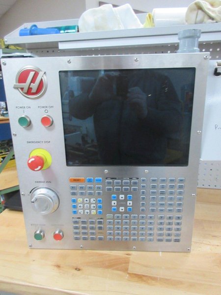 Used Haas 32-6027 FRONT PANEL ASSY MILL STORAGE CABINET W/ LCD DISPLAY