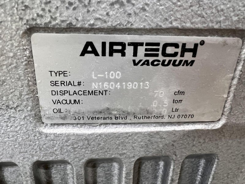 5 HP AIRTECH MODEL #L-100 VACUUM: STOCK #21056
