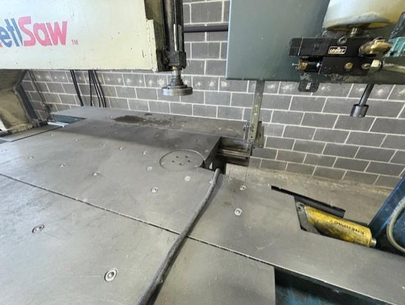 20" X 13" DOALL METL VERTICAL CIRCLE CONTOUR BAND SAW WITH METL SAW HYDRAULIC ROTATING FLOAT TABLE STOCK# 4118